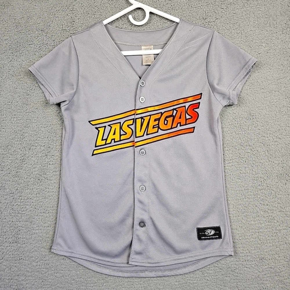 Women's Las Vegas Aviators OT Sports Road Las Vegas Gray Replica Jerse Size S